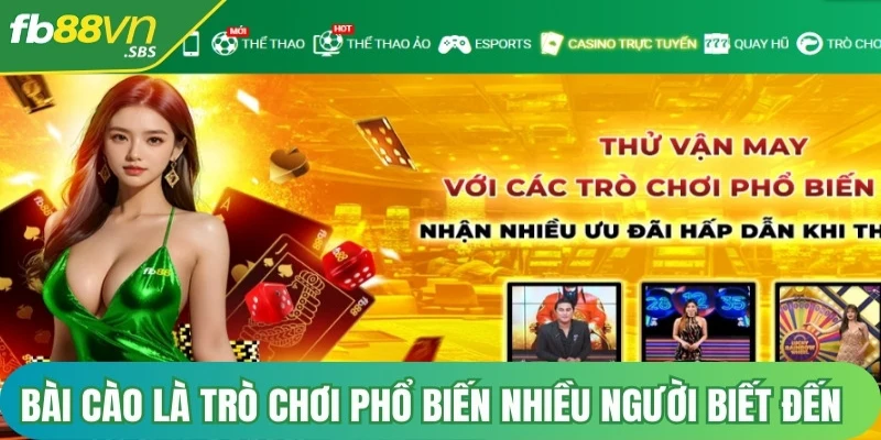 Bài Cào là trò chơi phổ biến được nhiều người biết đến dưới hình thức trực tuyến