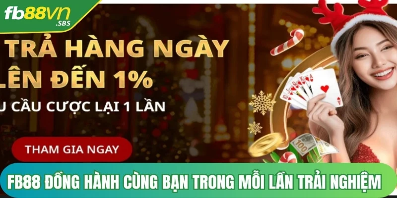 FB88 luôn đồng hành cùng bạn trong mỗi lần trải nghiệm cá cược trực tuyến