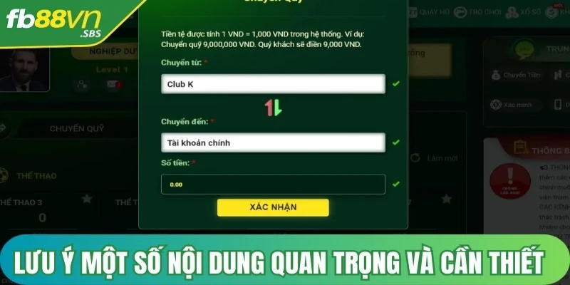 Lưu ý một số nội dung quan trọng và cần thiết khi xem lịch sử nạp rút tiền FB88