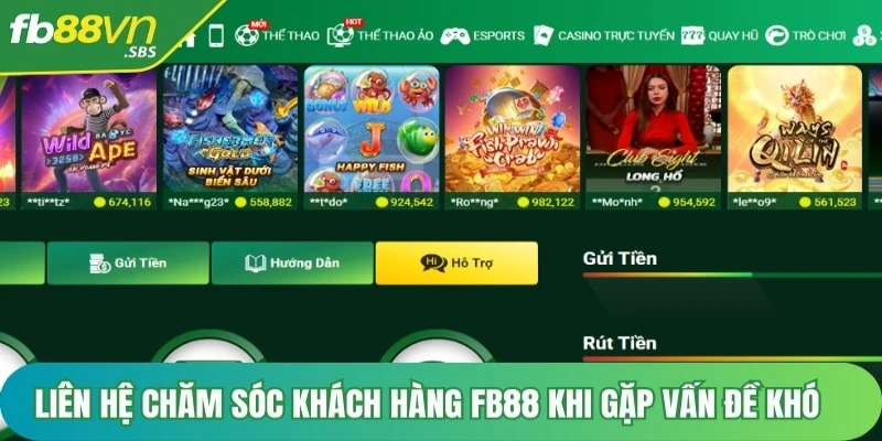 Liên hệ chăm sóc khách hàng FB88 khi gặp các vấn đề khó cần được giải quyết