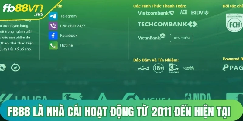 FB88 là một nhà cái có hoạt động từ 2011 cho đến hiện tại